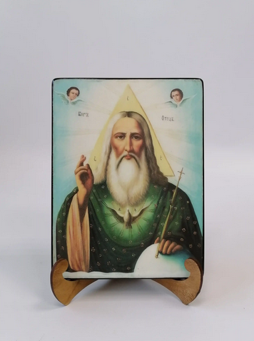 Господь Саваоф, арт И064-3, 15x20х1,8 см
