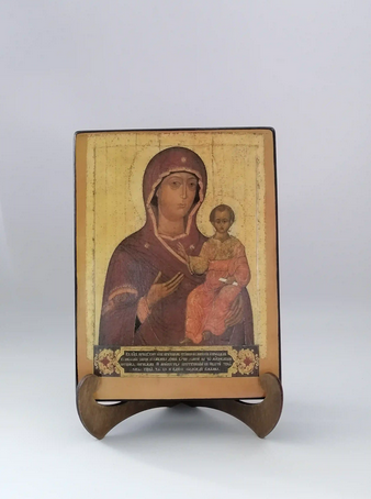 Смоленская Божья Матерь, арт И048, 15x20x3 см