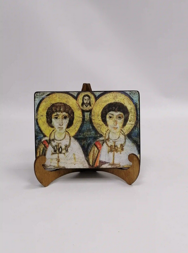 Мученики Сергий и Вакх, 12x16x1,8 см, арт А3854 Мученики Сергий и Вакх, 12x16x1,8 см, арт А3854