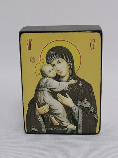 Владимирская икона божьей матери, 9x12х4 см, арт Ид3406-2 Владимирская икона божьей матери, 9x12х4 см, арт Ид3406-2