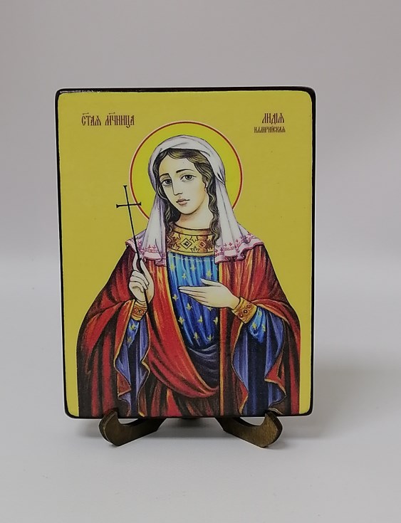 Лидия Иллирийская, мученица, 12x16x1,8 см, арт Ид4411-2 Лидия Иллирийская, мученица, 12x16x1,8 см, арт Ид4411-2