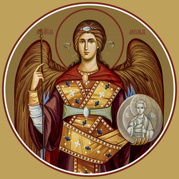 Михаил, архангел (на Царские врата), 12x16x3 см, арт Ид4542 Михаил, архангел (на Царские врата), 12x16x3 см, арт Ид4542