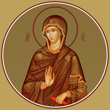 Благовещение, Пресвятая Богородица (на Царские врата), 35x48 см, арт Ид16868