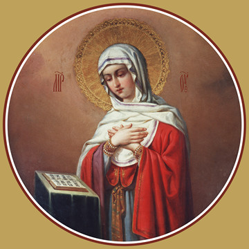 Благовещение, Пресвятая Богородица (на Царские врата), 35x48 см, арт Ид16880
