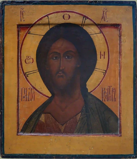 Господь Пантократор, Начало XIX в., 17x20x1,8 см, арт Д0008