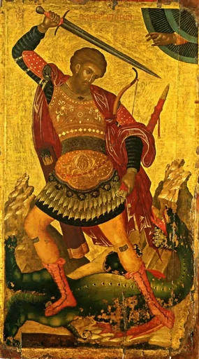 Великомученик Феодор Тирон, 11x20x3 см, арт Д0010-2