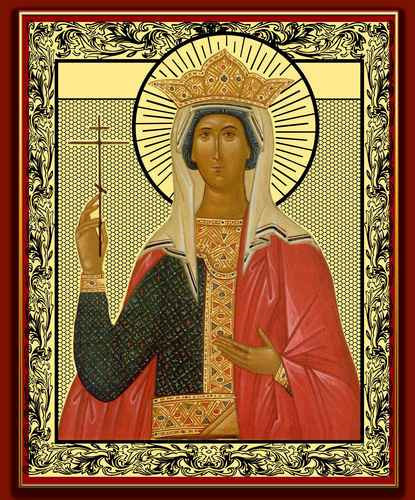 Елена Константинопольская Равноапостольная царица, 12x16x3 см, арт А038