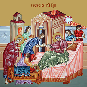 Рождество Пресвятой Богородицы, 30x40x4 см, арт Ид12163