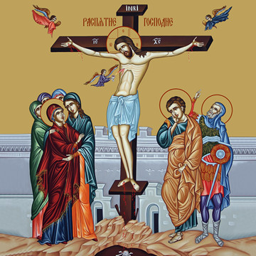 Распятие Христа, 15x20 см, арт Ид5212