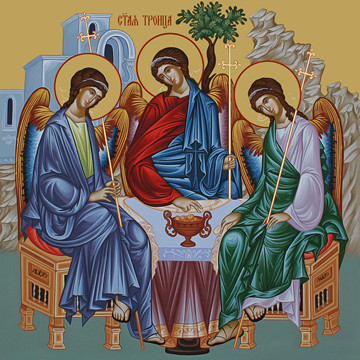 Святая Троица, 50x100 см, арт Ид24481