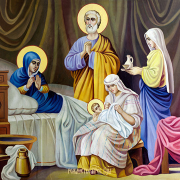 Рождество Пресвятой Богородицы, 30x40x4 см, арт Ид12223
