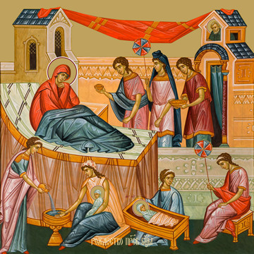 Рождество Пресвятой Богородицы, 30x40x4 см, арт Ид12225