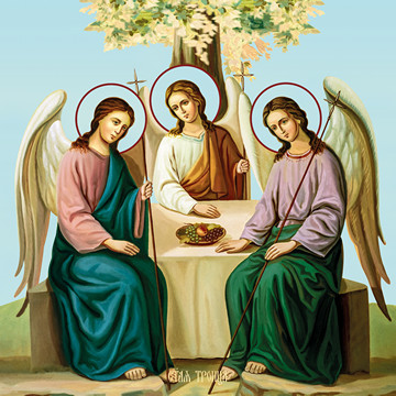 Святая Троица, 50x100 см, арт Ид24544