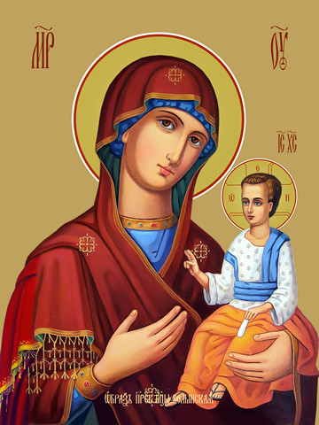 Волынская икона божьей матери, 15x20 см, арт Ид3421