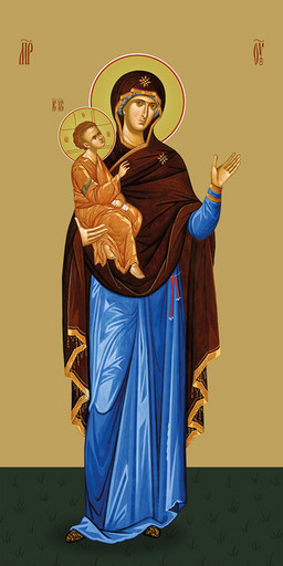 Мерная икона, Пресвятая Богородица, 50x100 см, арт Ид24670