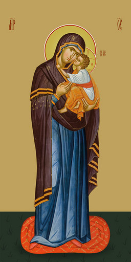 Мерная икона, Пресвятая Богородица, 50x100 см, арт Ид24671