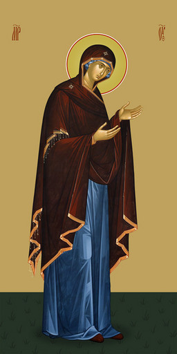 Мерная икона, Пресвятая Богородица, 50x100 см, арт Ид24673