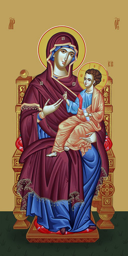 Мерная икона, Пресвятая Богородица, 50x100 см, арт Ид24678