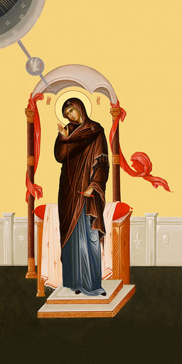 Мерная икона, Благовещение (Богородица), 50x100 см, арт Ид24682