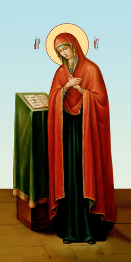 Мерная икона, Благовещение (Богородица), 50x100 см, арт Ид24684