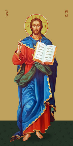 Мерная икона, Господь Вседержитель, 50x100 см, арт Ид24764 Мерная икона, Господь Вседержитель, 50x100 см, арт Ид24764