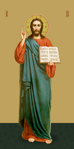 Мерная икона, Господь Вседержитель, 50x100 см, арт Ид24769 Мерная икона, Господь Вседержитель, 50x100 см, арт Ид24769