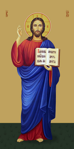 Мерная икона, Господь Вседержитель, 50x100 см, арт Ид24772 Мерная икона, Господь Вседержитель, 50x100 см, арт Ид24772