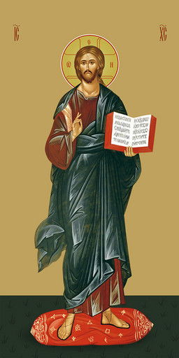 Мерная икона, Господь Вседержитель, 50x100 см, арт Ид24776 Мерная икона, Господь Вседержитель, 50x100 см, арт Ид24776