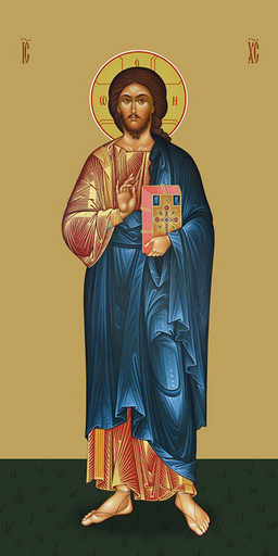 Мерная икона, Господь Вседержитель, 50x100 см, арт Ид24780 Мерная икона, Господь Вседержитель, 50x100 см, арт Ид24780