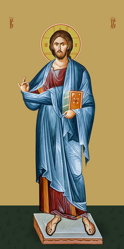 Мерная икона, Господь Вседержитель, 50x100 см, арт Ид24781 Мерная икона, Господь Вседержитель, 50x100 см, арт Ид24781