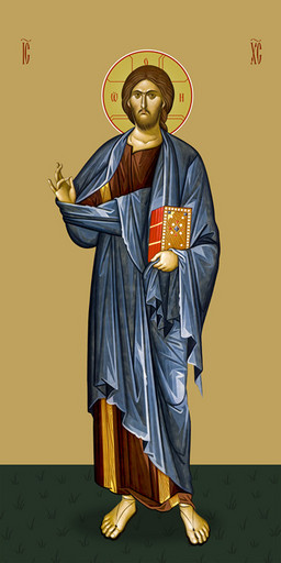 Мерная икона, Господь Вседержитель, 50x100 см, арт Ид24783 Мерная икона, Господь Вседержитель, 50x100 см, арт Ид24783