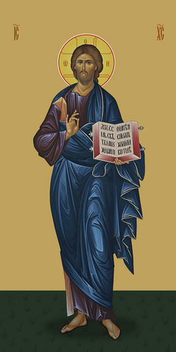 Мерная икона, Господь Вседержитель, 50x100 см, арт Ид24785 Мерная икона, Господь Вседержитель, 50x100 см, арт Ид24785