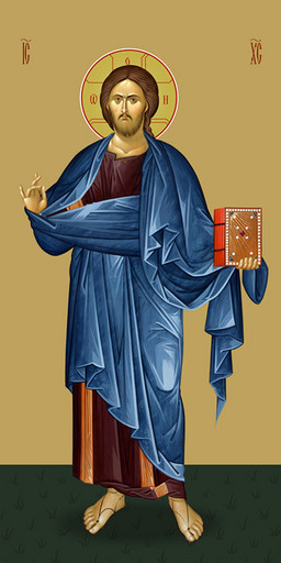 Мерная икона, Господь Вседержитель, 50x100 см, арт Ид24786 Мерная икона, Господь Вседержитель, 50x100 см, арт Ид24786