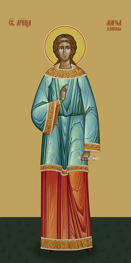 Мерная икона, Марфа, святая, 25x52 см, арт Ид14925