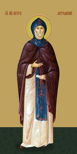 Мерная икона, Петр Муромский, святой князь, 25x52 см, арт Ид15077