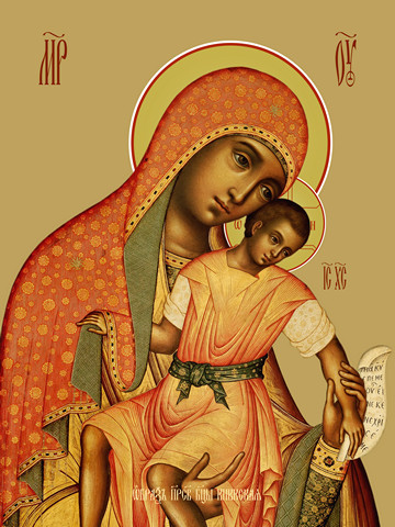 Киккская икона божьей матери, 15x20 см, арт Ид3518