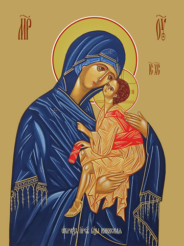 Киккская икона божьей матери, 15x20 см, арт Ид3519
