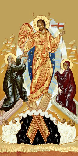 Мерная икона, Воскресение Христово, 50x100 см, арт Ид25284