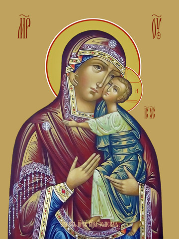 Толгская икона божьей матери, 35x48 см, арт Ид15640