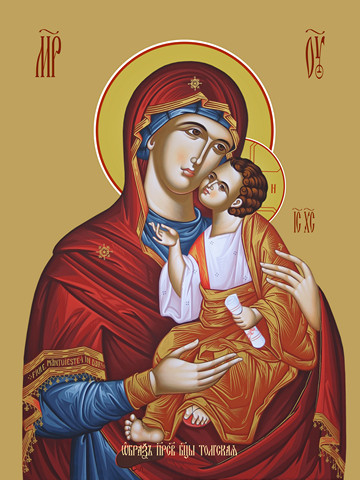 Толгская икона божьей матери, 25x28 см, арт Ид6001
