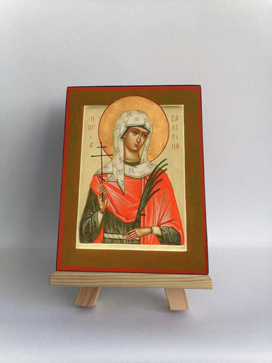 Святая мученица Алевтина (Валентина) Кесарийская (Палестинская), 12x16x3 см, арт Б0204 Святая мученица Алевтина (Валентина) Кесарийская (Палестинская), 12x16x3 см, арт Б0204