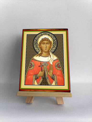 Великомученица Варвара Илиопольская, 12x16x3 см, арт Б0199