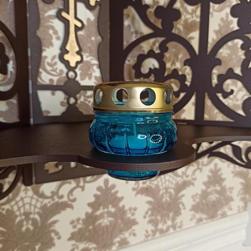 Лампадка со сменным блоком голубая