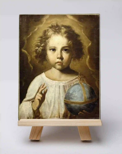 Иисус Спаситель мира, 9x12x3 см, арт А6834