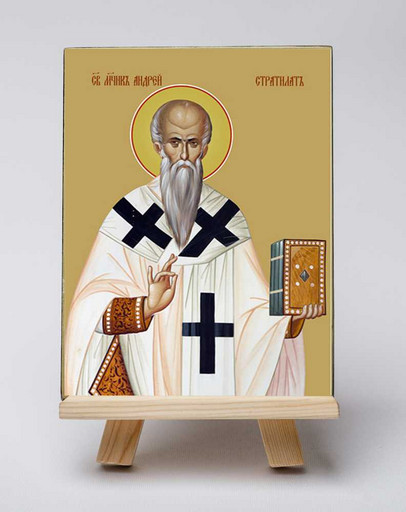 Андрей Стратилат, святой мученик. 7,5x10x1,8 см, арт Б0055