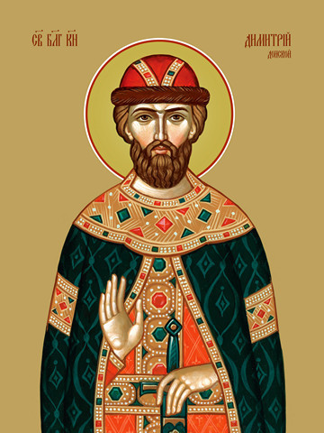Дмитрий Донской, князь, 30x40x4 см, арт Ид10910