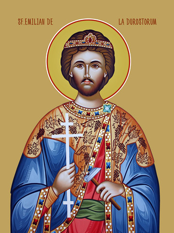 Емилиан Доростольский / Sf.Emilian de la Durostorum, 30x40x4 см, арт Ид10928