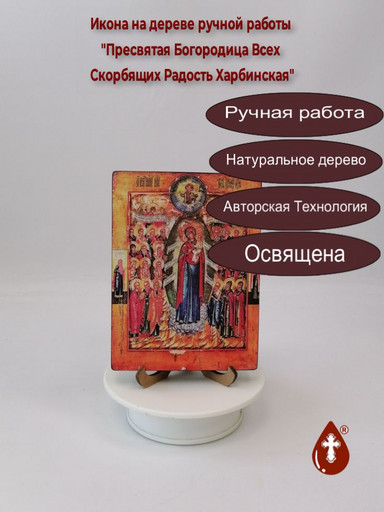 Пресвятая Богородица Всех Скорбящих Радость Харбинская, 12x16x1,8 см, арт И532 Пресвятая Богородица Всех Скорбящих Радость Харбинская, 12x16x1,8 см, арт И532