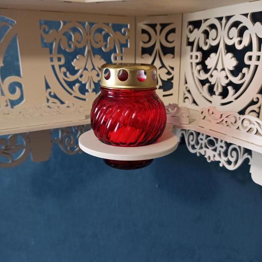 Лампада неугасимая (фонарик) красная