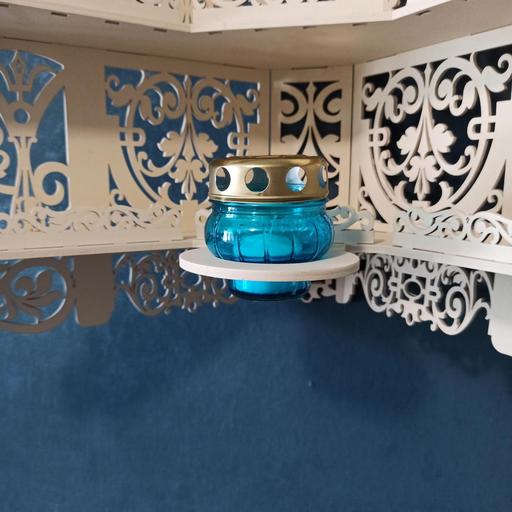 Лампада неугасимая (фонарик) голубая